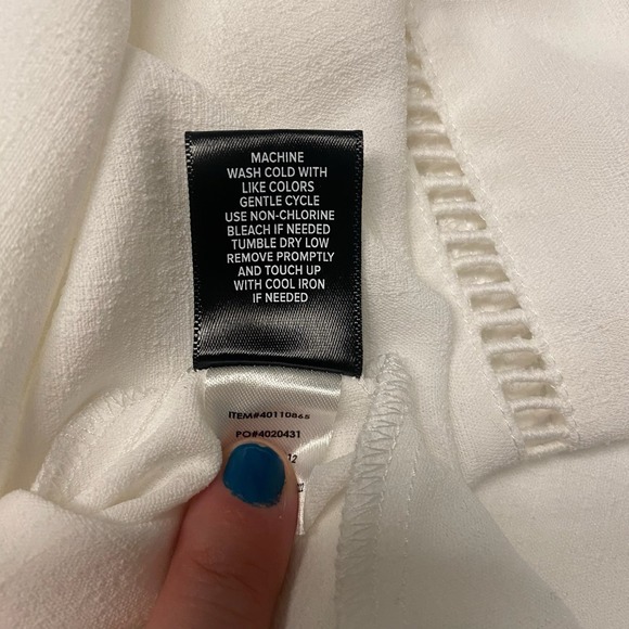 Torrid Women’s Plus Textured Woven Trim Inset Ivory Kimono - 1X - Picture 11 of 11